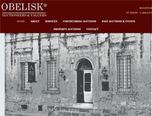 Tablet Screenshot of obeliskauctions.com